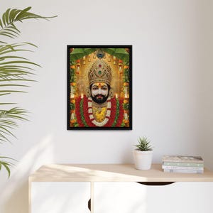 Khaatu Shyam Matte Canvas Framed | Haare ka sahara | Shyam baba | image 7