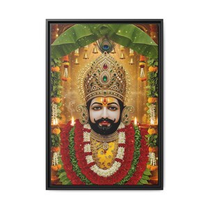 Khaatu Shyam Matte Canvas Framed | Haare ka sahara | Shyam baba | image 9
