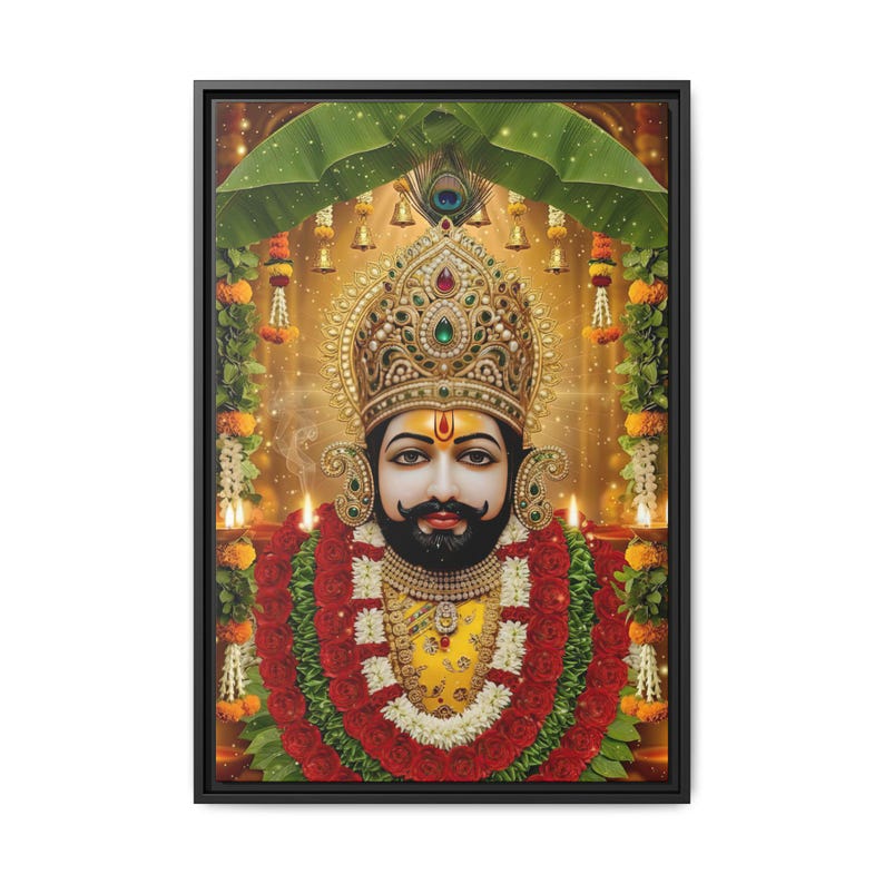 Khaatu Shyam Matte Canvas Framed | Haare ka sahara | Shyam baba | image 9
