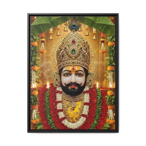 Khaatu Shyam Matte Canvas Framed | Haare ka sahara | Shyam baba | image 13