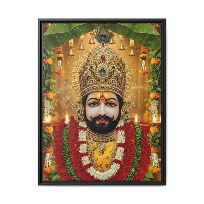 Khaatu Shyam Matte Canvas Framed | Haare ka sahara | Shyam baba | image 13
