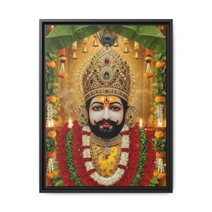 Khaatu Shyam Matte Canvas Framed | Haare ka sahara | Shyam baba | image 5