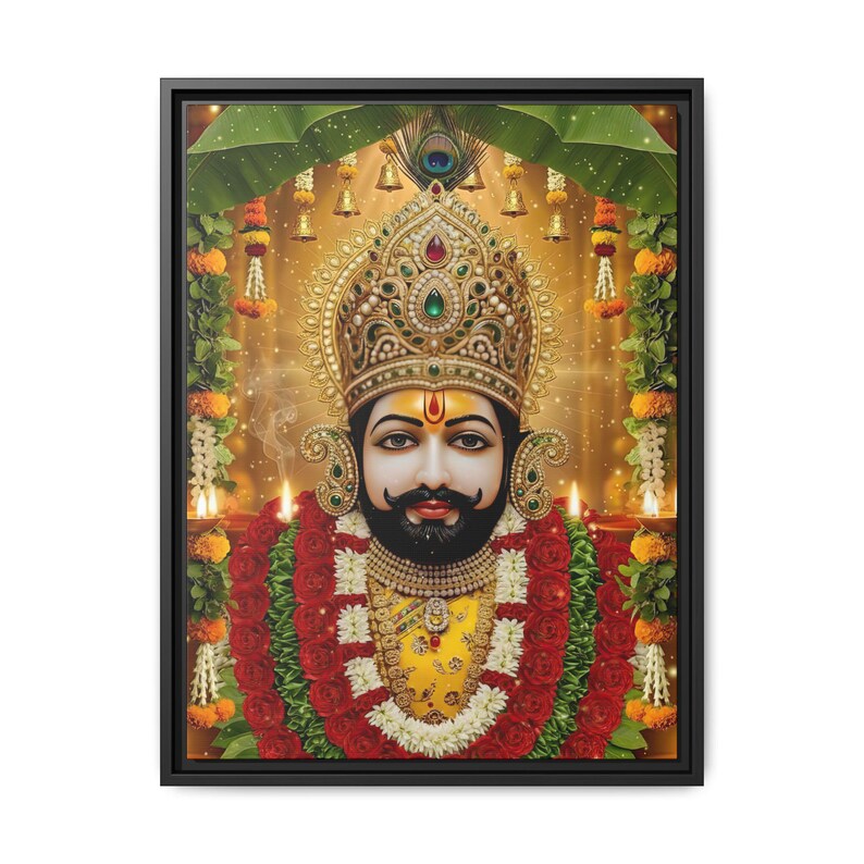 Khaatu Shyam Matte Canvas Framed | Haare ka sahara | Shyam baba | image 5