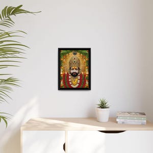 Khaatu Shyam Matte Canvas Framed | Haare ka sahara | Shyam baba | image 3