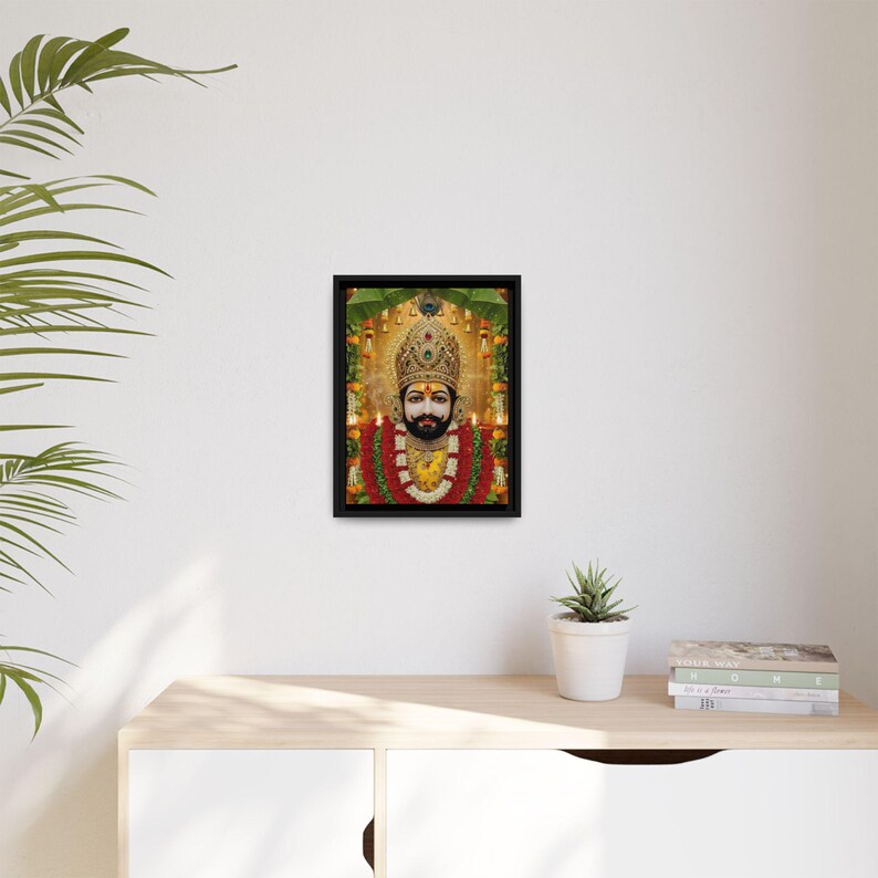 Khaatu Shyam Matte Canvas Framed | Haare ka sahara | Shyam baba | image 3