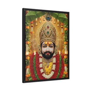Khaatu Shyam Matte Canvas Framed | Haare ka sahara | Shyam baba | image 14
