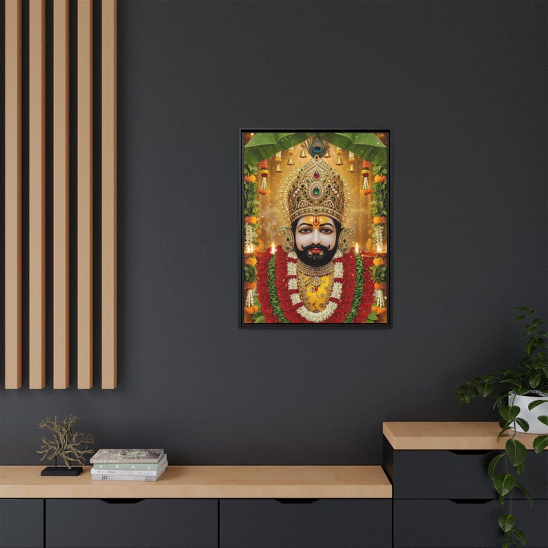 Khaatu Shyam Matte Canvas Framed | Haare ka sahara | Shyam baba | image 16