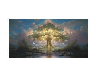 Canvas Print, tree of life, Wall Art Decor, Home Decoration, Nature Lover Gift, Living Room Decor, Boho Chic Art