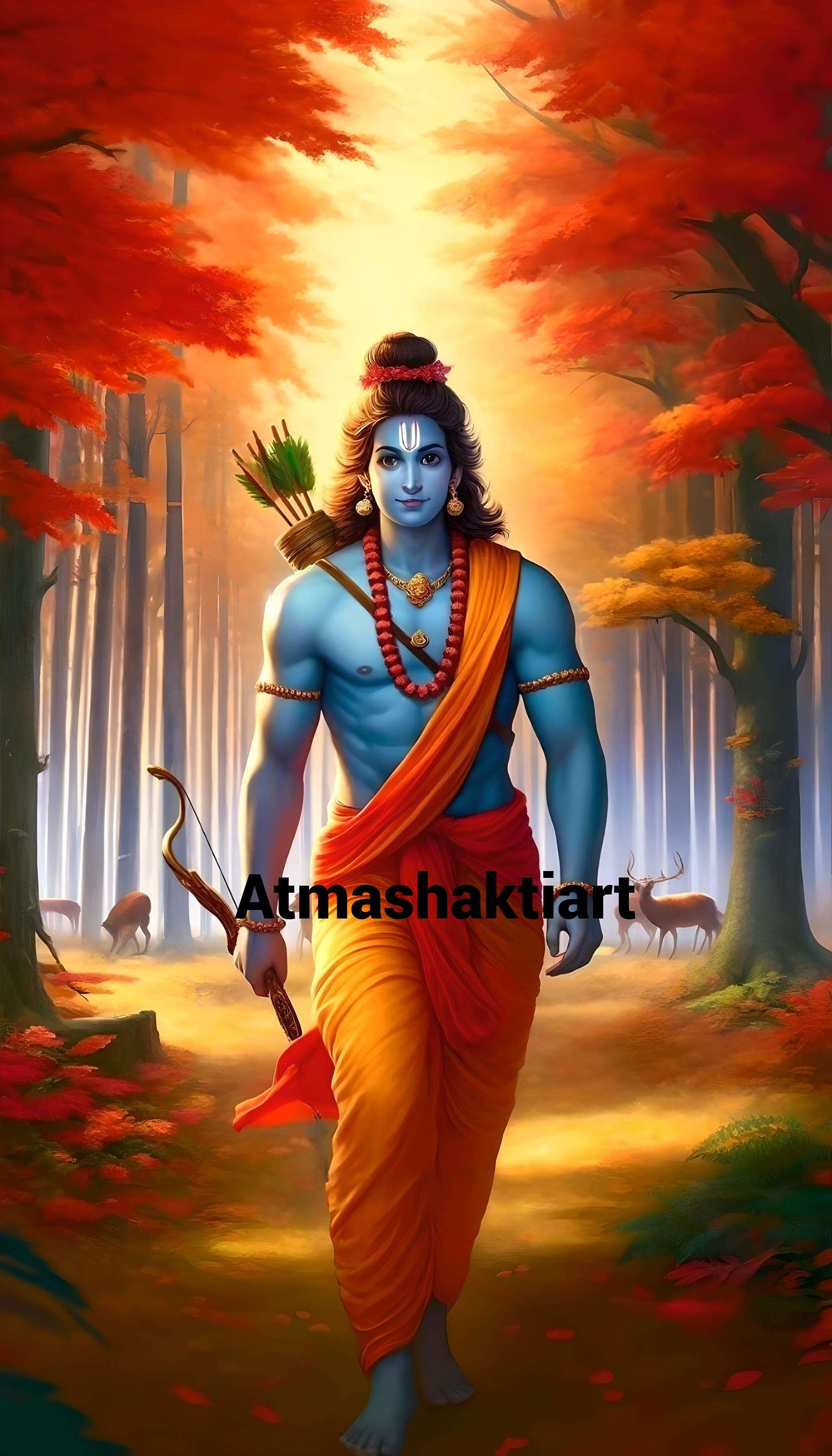Lord Rama Art: Ayodhya Prince Illustration (Digital Download)