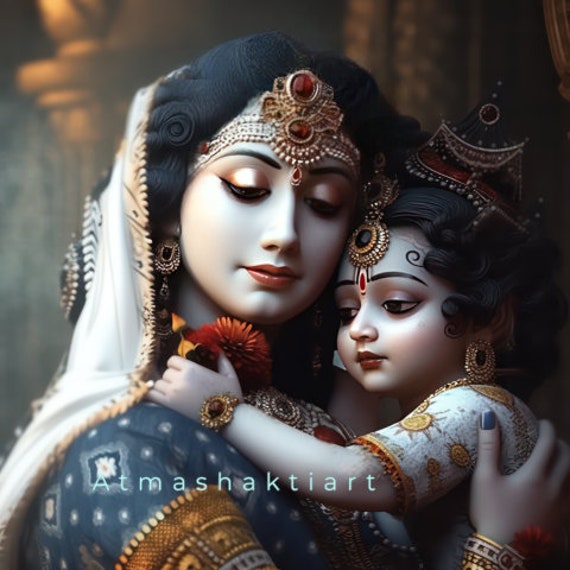 100+ Beautiful Ma Yashoda and Krishna Images
