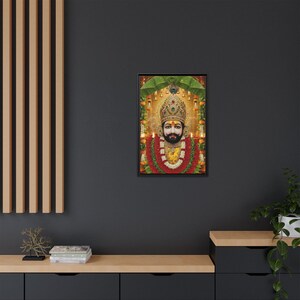 Khaatu Shyam Matte Canvas Framed | Haare ka sahara | Shyam baba | image 12