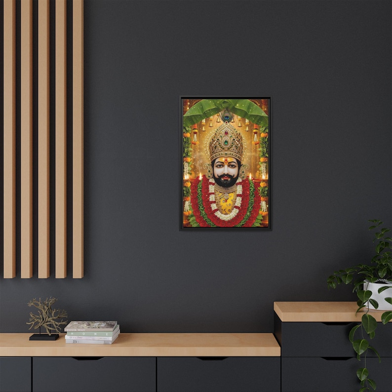Khaatu Shyam Matte Canvas Framed | Haare ka sahara | Shyam baba | image 12