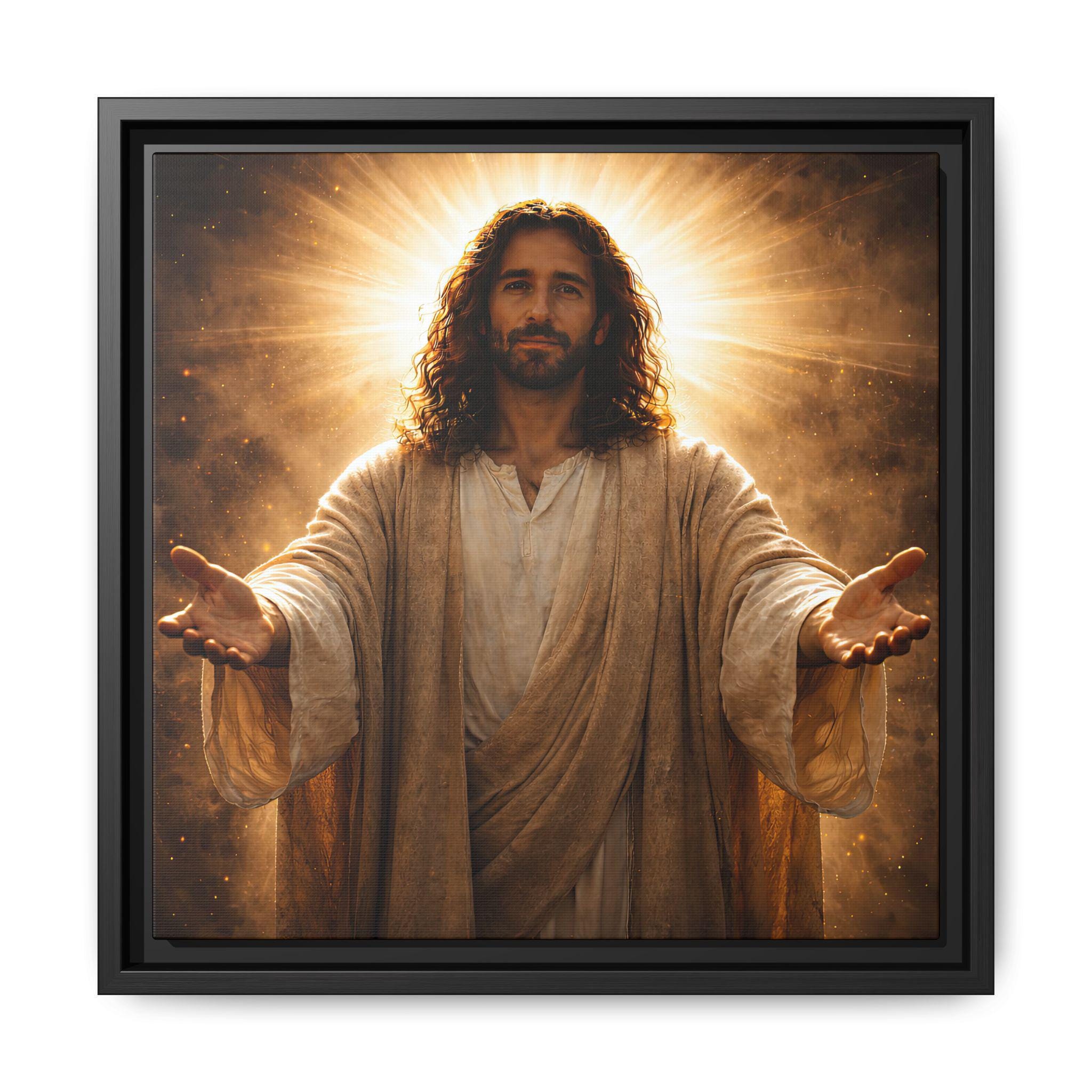 Jesus Christ Portrait | Matte Canvas Framed Religious Wall Art - Etsy