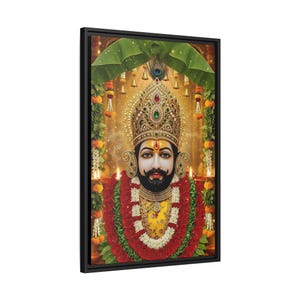 Khaatu Shyam Matte Canvas Framed | Haare ka sahara | Shyam baba | image 10