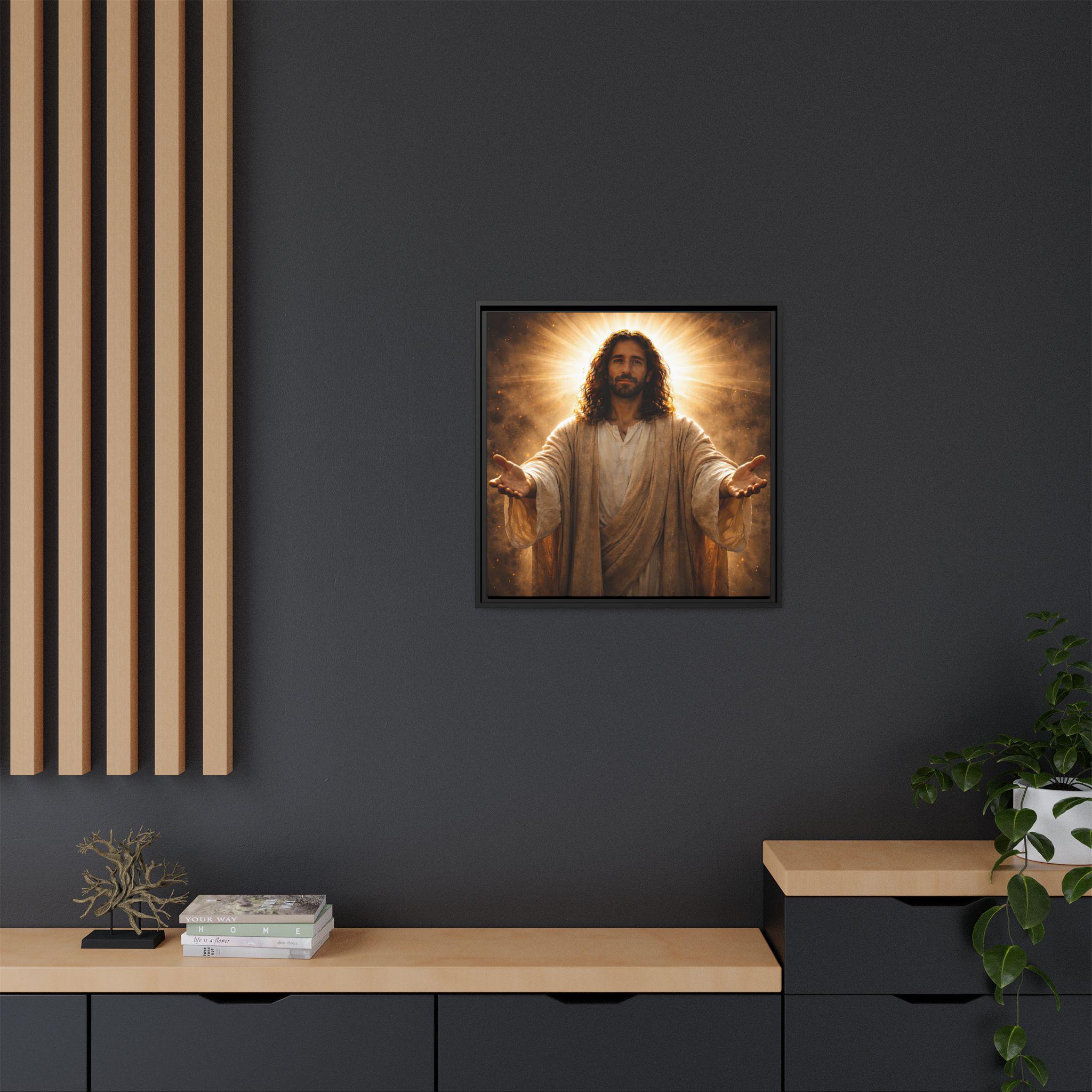 Jesus Christ Portrait | Matte Canvas Framed Religious Wall Art - Etsy