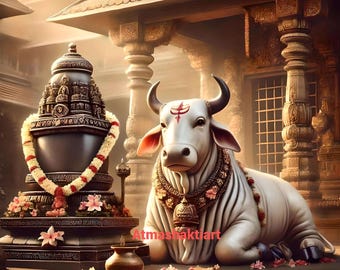 Nandi The Divine Bull- Pic 2 | Lord Shiva Bull | Nandi Maharaj | Holy Nandi | Divine Bull | Hinduism |