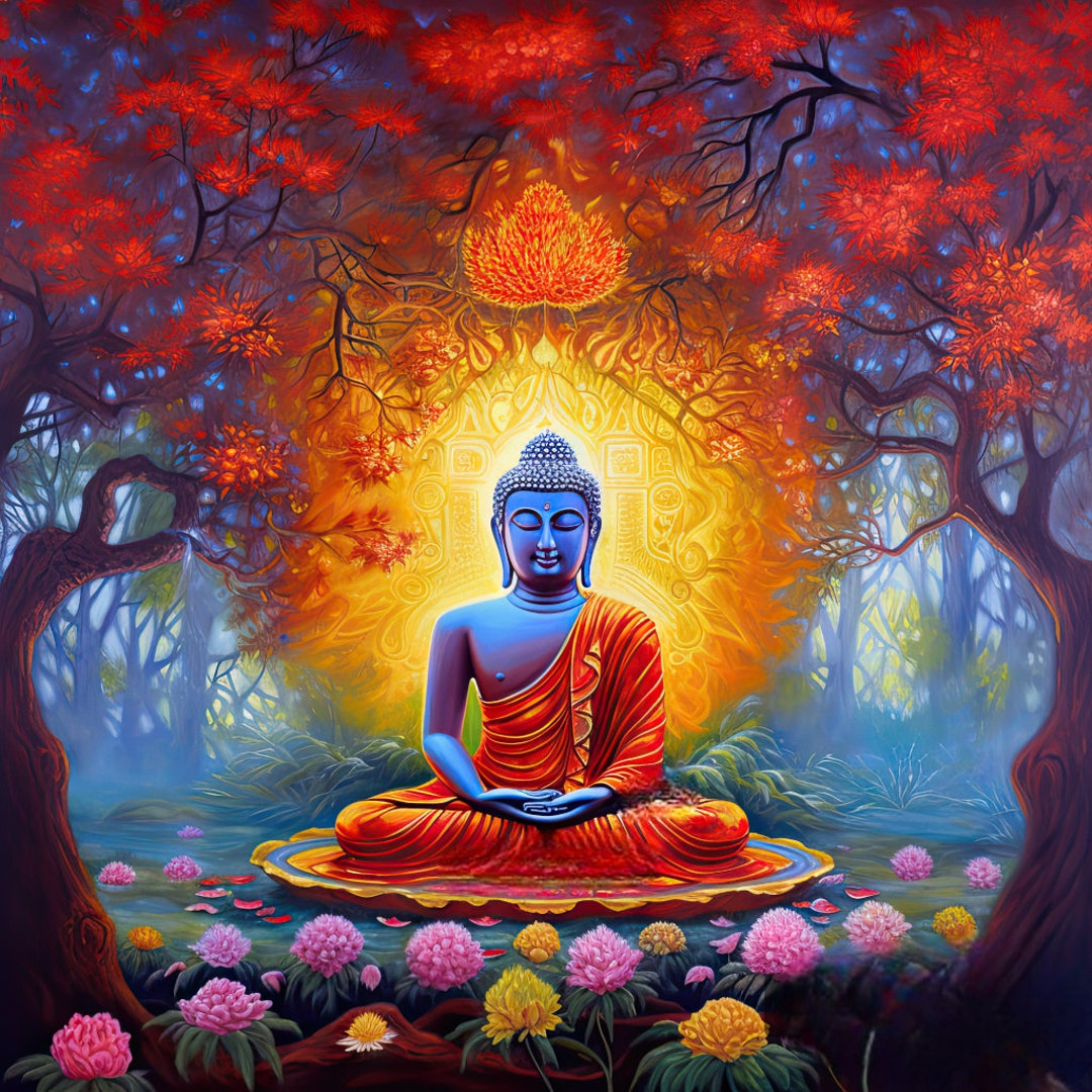 Buddha the Enlightened One,digital Art,digital Download, Beautiful Art