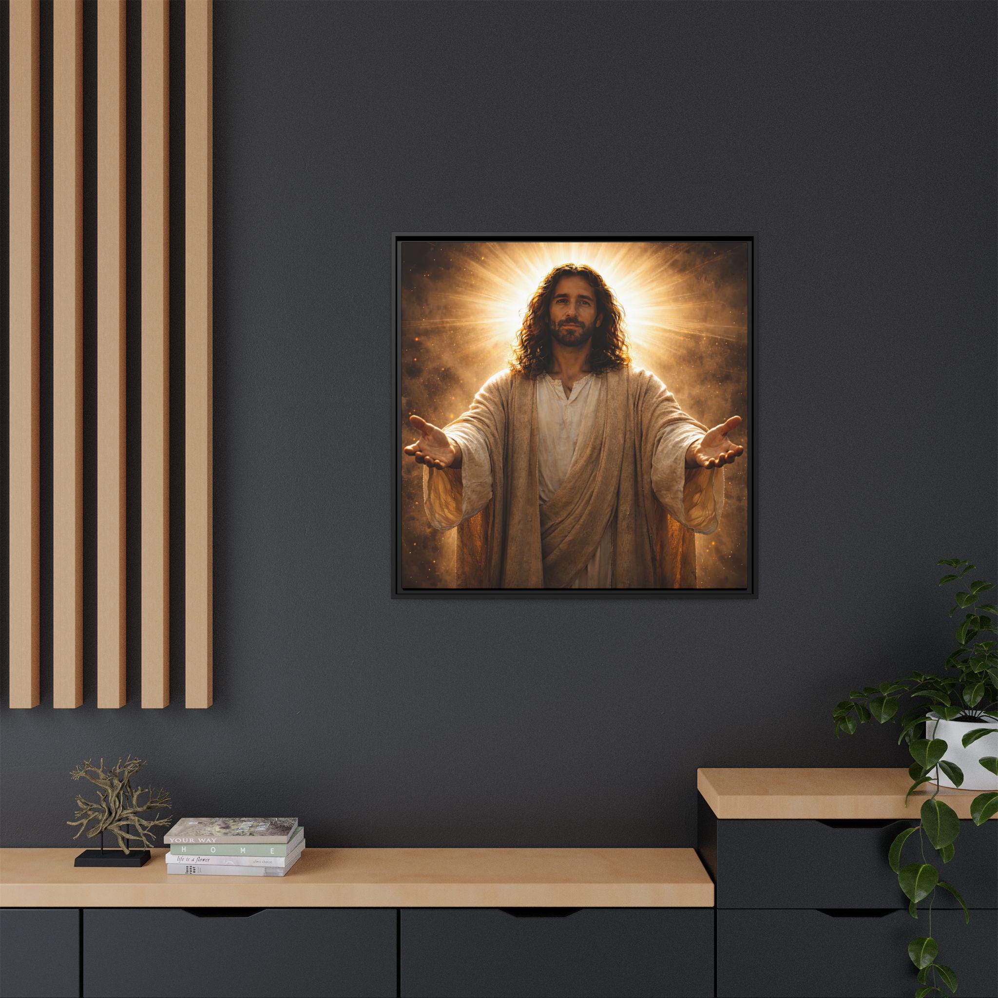 Jesus Christ Portrait | Matte Canvas Framed Religious Wall Art - Etsy