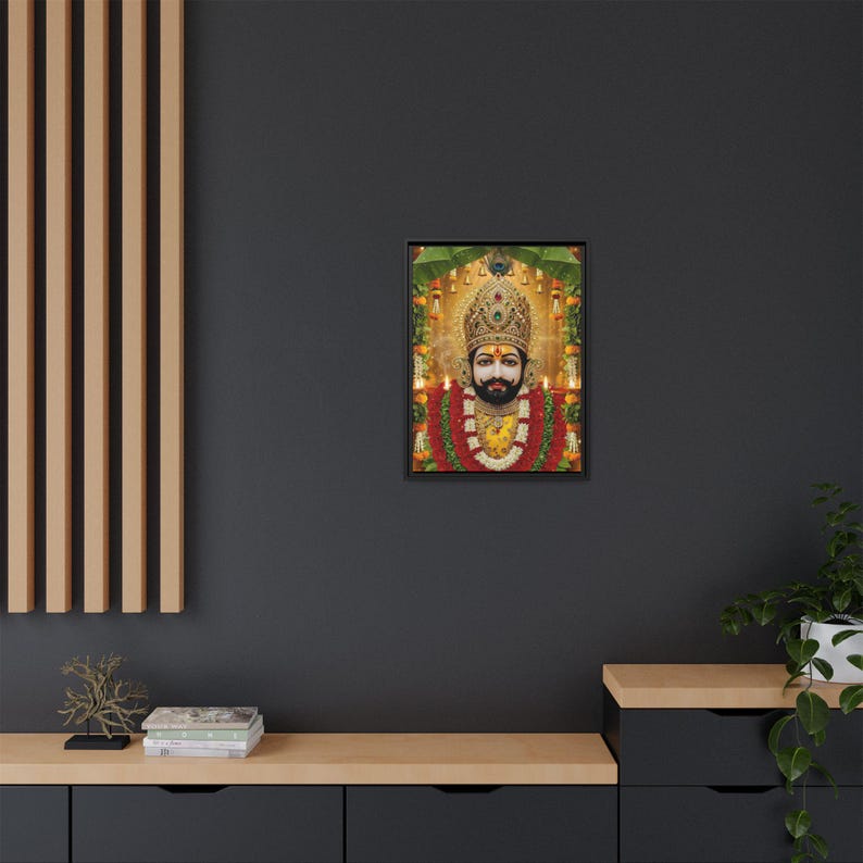 Khaatu Shyam Matte Canvas Framed | Haare ka sahara | Shyam baba | image 8