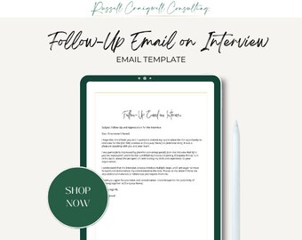 Interview Follow-up E-Mail Vorlage