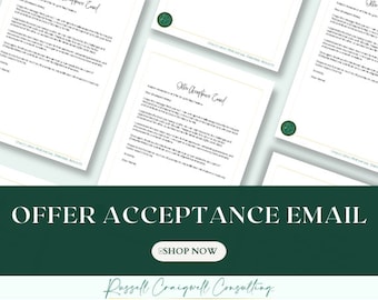 E-Mail-Vorlage für die Angebotsannahme