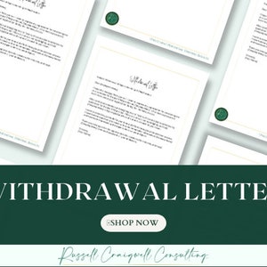 Carta de Retirada - Modelo de Email