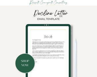 Ablehnen Brief E-Mail Vorlage
