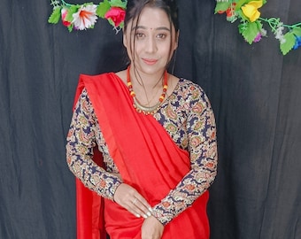 Handmade Handloom Handwaving Exclusive Design Partywear Pure Khadi Cotton Sarees With Blouse Piece | Indian Traditional Khadi ThanSaree