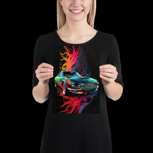Aston Martin RGB Color Splash Poster