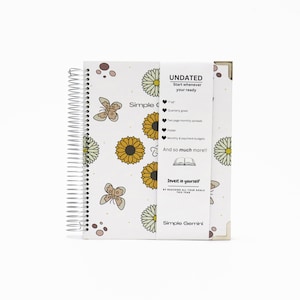 Weekly Undated planner, Minimalist, goal-setting, habit-tracking, agenda , 2 STICKER SHEETS