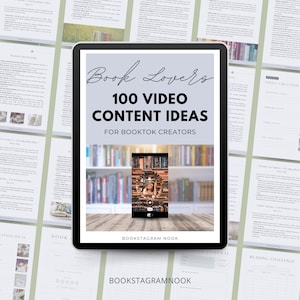 Viral Video Content Ideas for Bookish Creators, TikTok, Instagram, YouTube & Bookstagram Prompts, Author Marketing, Reading Journal Strategy