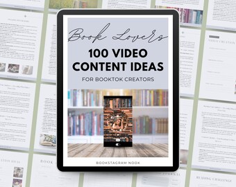 BookTok Video Ideas: Content Prompts for Bookstagram & YouTube (PDF Guide)