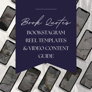 Booktok Reels Canva Templates: Book Lover Quote Videos + Content Guide (PDF Download