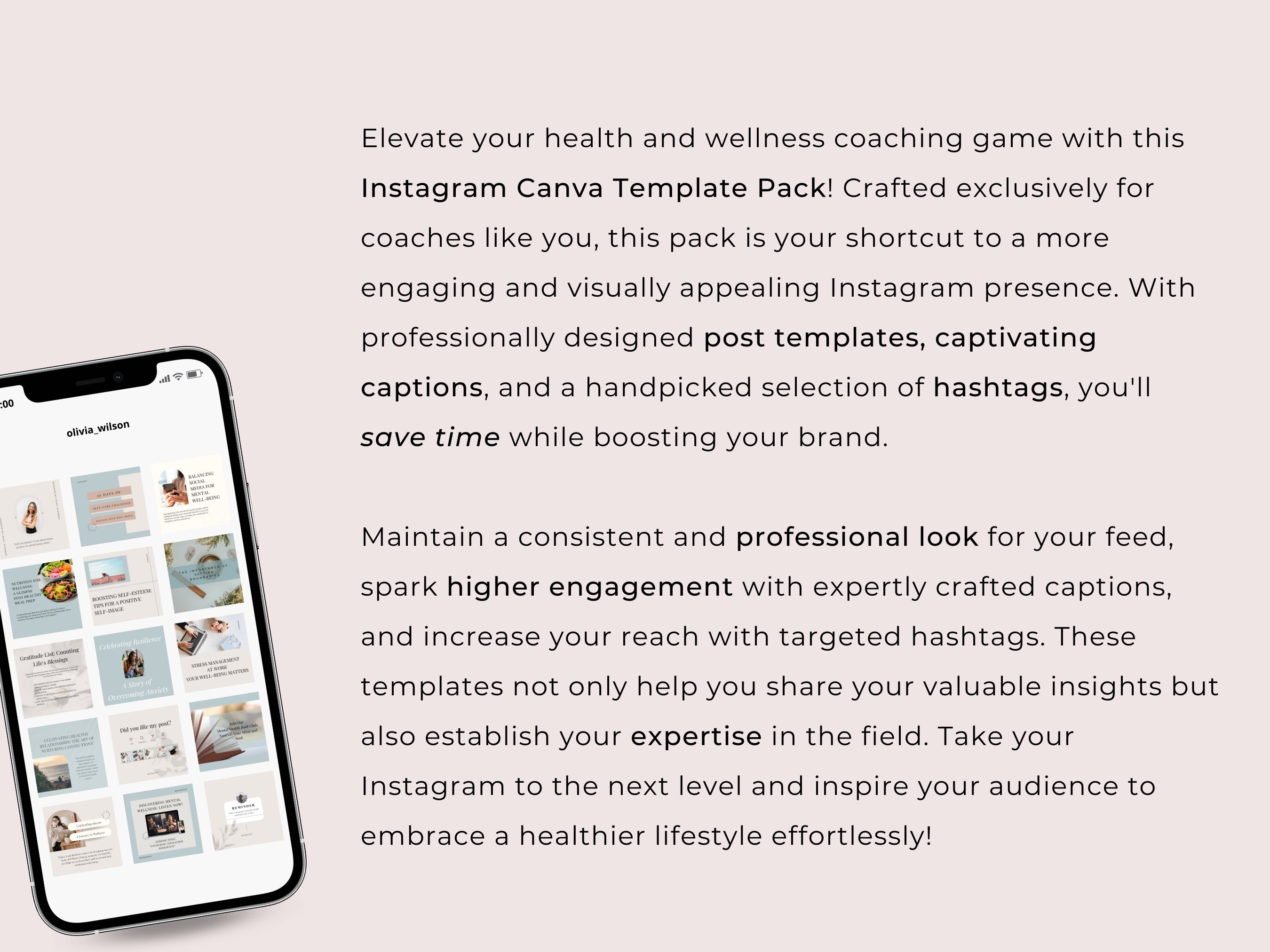 Professional Instagram Canva Templates for Mental Health & - Etsy