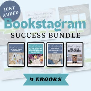Plan de crecimiento de contenido de Bookstagram / Ebook para principiantes de Bookstagram / Guía de hashtags de Bookstagram / Creación de contenido creativo para amantes de los libros