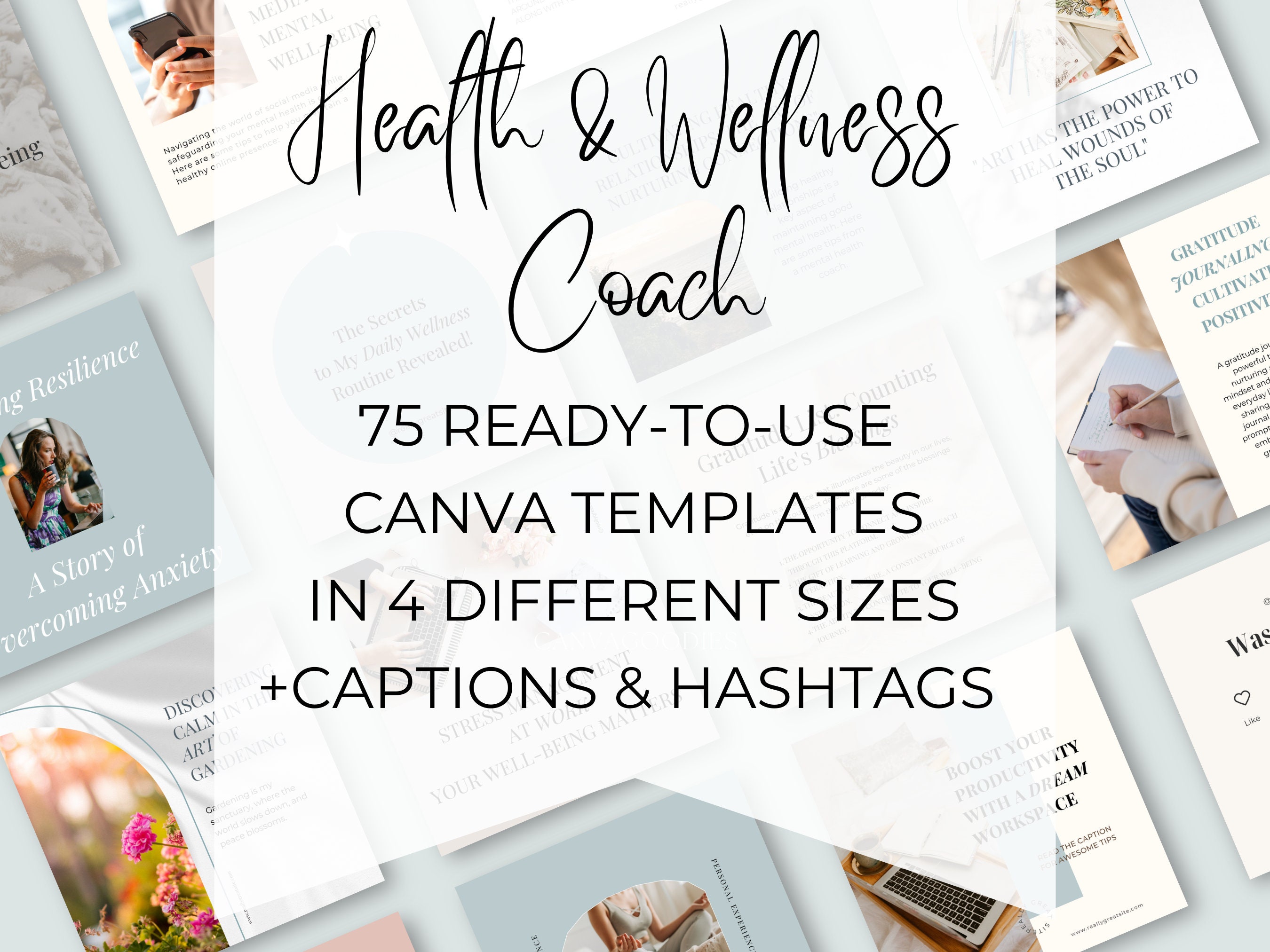 Professional Instagram Canva Templates for Mental Health & - Etsy