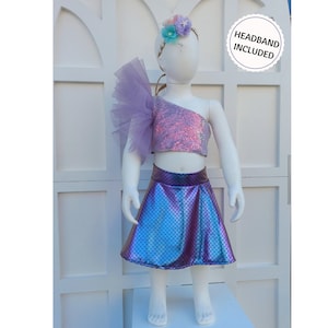 Little Mermaid Dress, Mermaid Skirt, Gift Mermaid Dress, Toddler Mermaid Costume, Mermaid Skater Baby Skirt, Mermaid Skirt, Mermaid Crop,