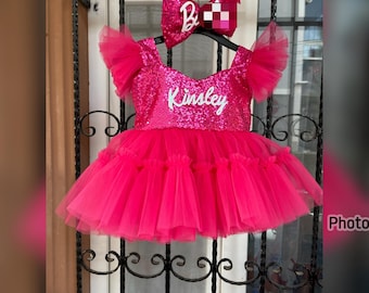Pink and Gold Minnie Mouse Costume: Sequin Dress & Crown - Etsy