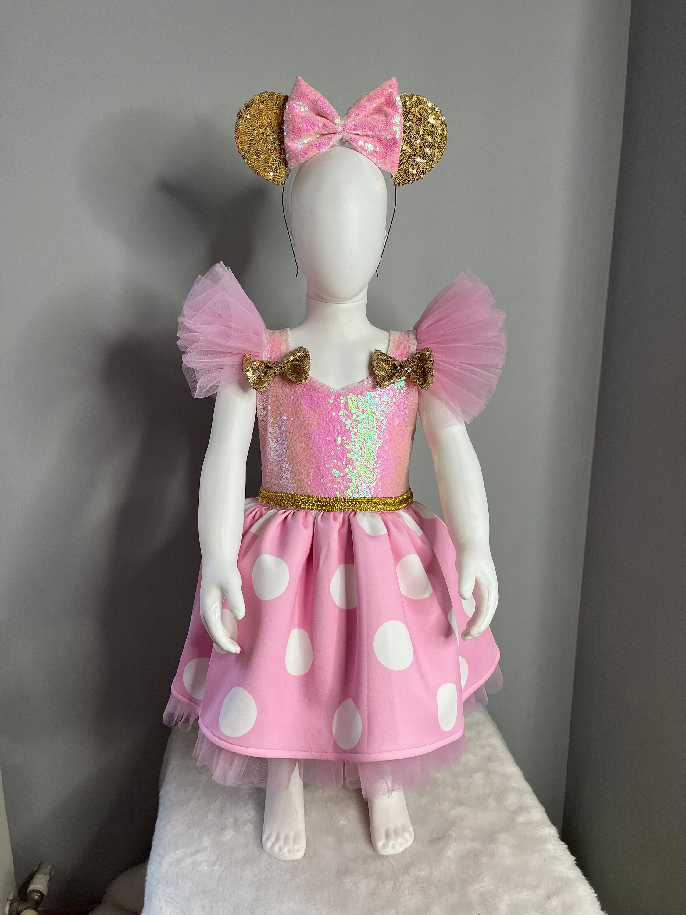 Clearance rose gold minnie mouse costume Hot Sale Luxury Rose Gold Minnie  Mouse Dress Etsy