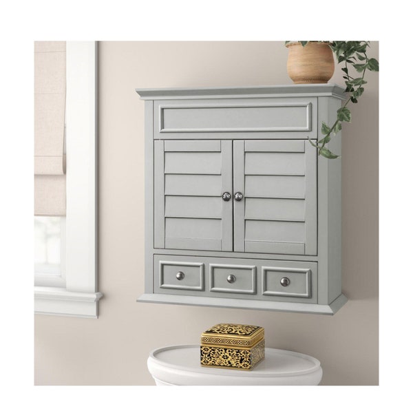 Wood Bathroom Hanging Etsy