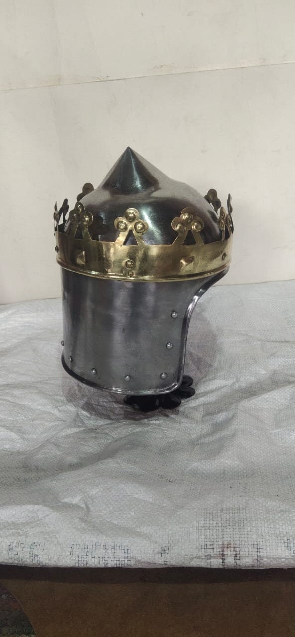 King Richard Crown Helmet Medieval Monarch Knight King Richard