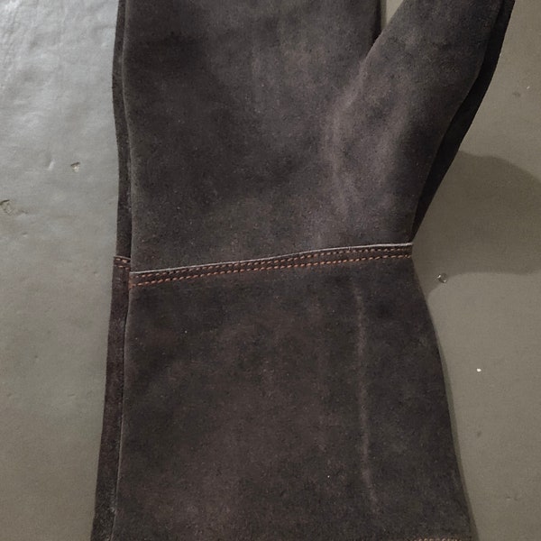 Gant Viking en cuir suédé pour FULL CONTACT FIGHT, plaques d'acier et cuir véritable, gants gothiques