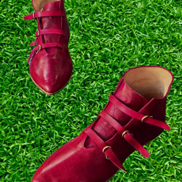 Jorvik shoes | viking shoes Type Jorvik | Brown Leather shoes | Christmas gift