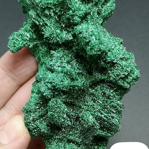 TOP rare collection 2024 new find: Malachite pseudomorphosis after Barite Barite.Kapata, Kolwezi, DR Congo.170g.9.7cmx6cmx4.5cm