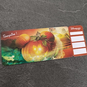 Disneyland Paris-Ticket, personalisiertes Ticket, Einladung, personalisiertes Geschenk, originelle Reiseankündigung, Eurodisney-Kind, Fran, EN, IT, ES
