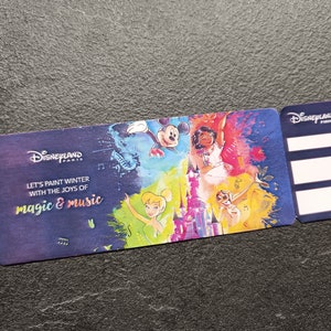 Disneyland Paris Ticket, personalisiertes Ticket, Symphonie, 2024, Einladung, personalisiertes Geschenk, originelle Reiseankündigung, Download
