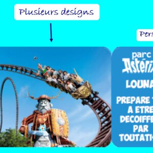 Billet Parc Astérix, Ticket personnalisé, Invitation, Cadeau personnalisé, Annonce voyage originale, Toutatis image 10