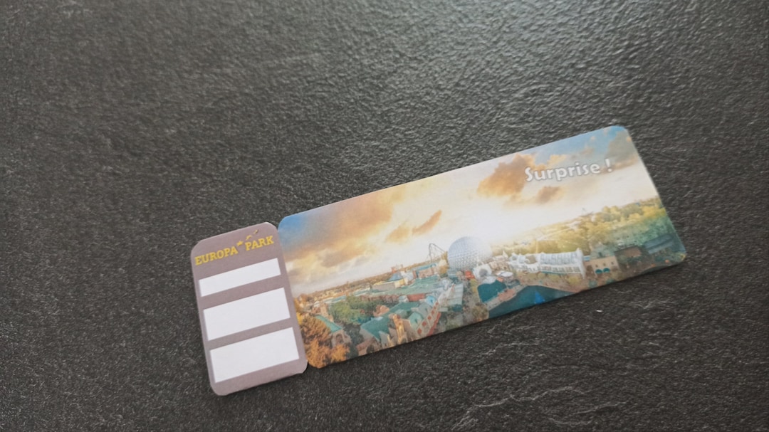 Europa Park Ticket, Personalized Ticket, Invitation, Personalized Gift, Original Travel 