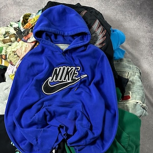 Vintage 00s Nike Big Logo Center Size XLarge Hoodie Boxy
