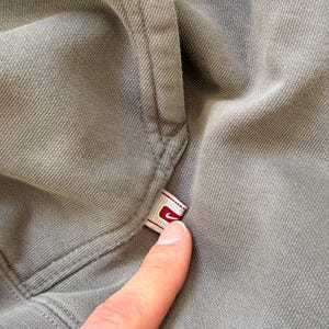 00s Y2K Nike Big Logo Swoosh Hoodie Distressed Size XL image 6